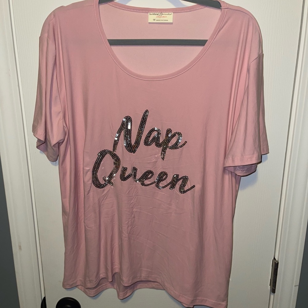 🩷 Flash Sale 🩷 Super Soft Nap Queen Pink Pajama T-Shirt. 1XL Used GC.